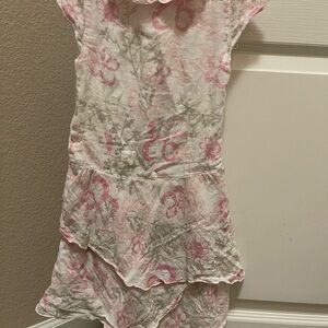 Mirtillo Pink and Gray Floral Dress